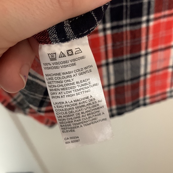 Orange Plaid Button Down - Picture 7 of 7